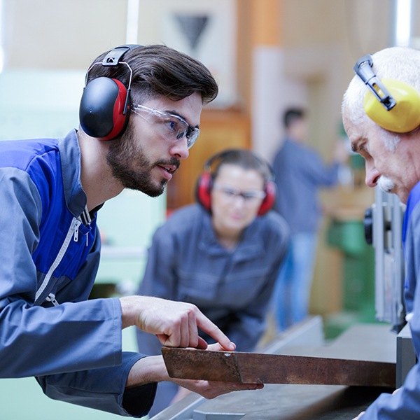 Lärmreduzierung am Arbeitsplatz