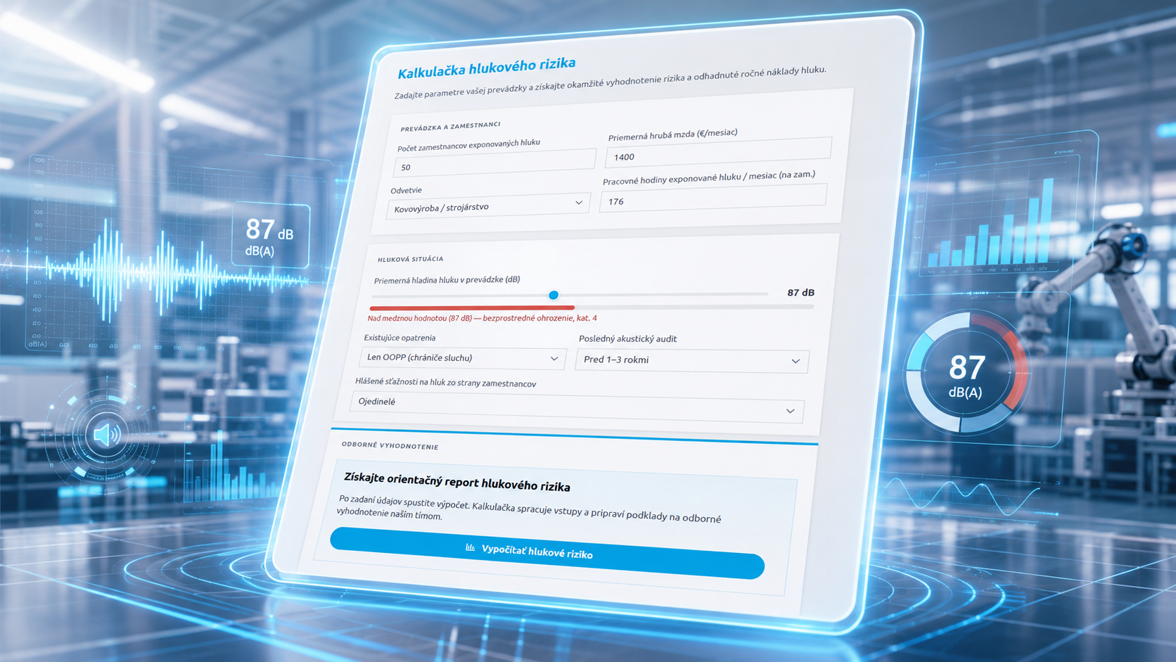 Ben Rizika Kalkulačka hlukového rizika | Asseco CEIT